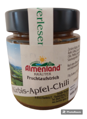 Bild von Fruchtaufstrich 150ml - Kürbis-Apfel-Chili